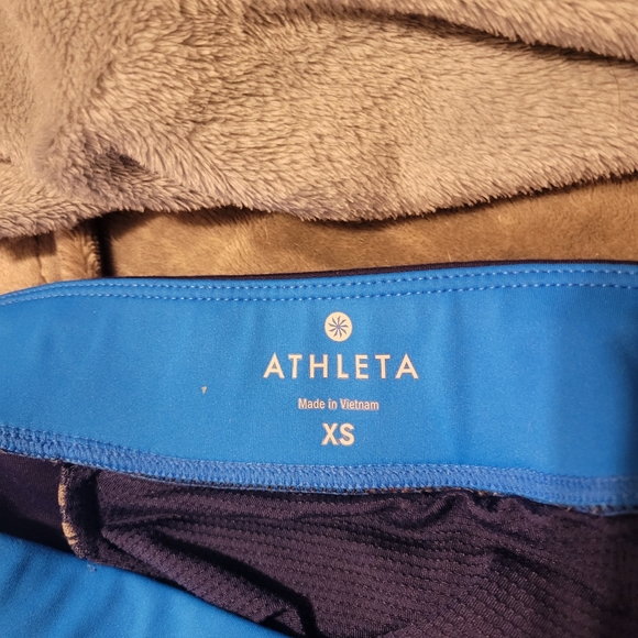 Athleta Womens Leggings X Small Blue Stretch - Picture 4 of 5
